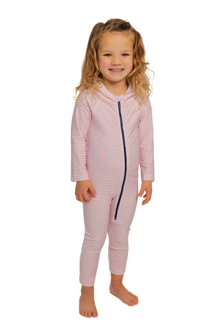 Pink Classic Stripes Sunsuit