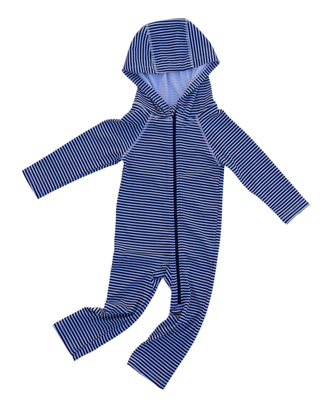 Blue Classic Stripes Sunsuit